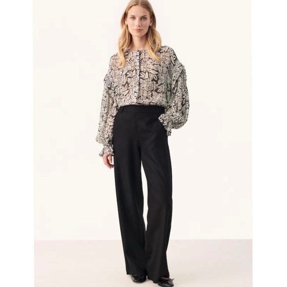 PART TWO COPENHAGEN Caidan Slouchy Wide Leg Trouser Pants - Picture 1 of 13